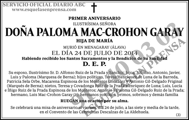 Paloma Mac-Crohon Garay